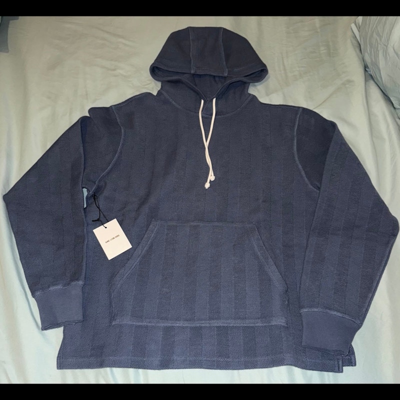 Aimé Leon Dore Herringbone Hoodie Blue