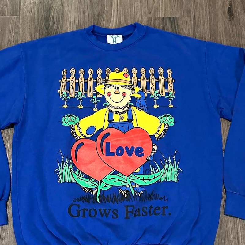 Online Ceramics Love Crewneck Sweatshirt Blue