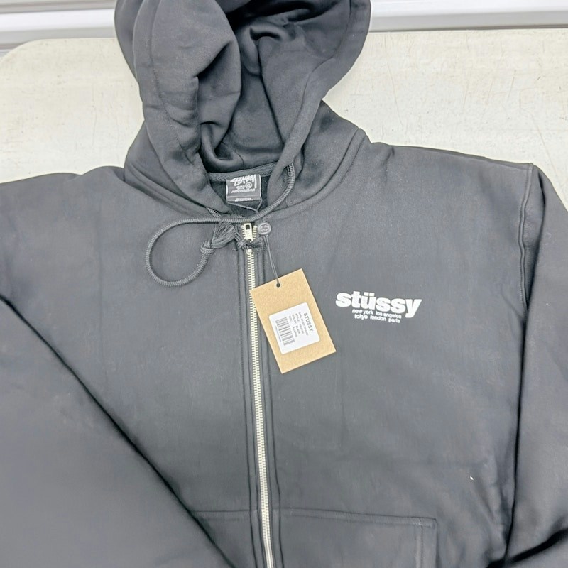 Stüssy Basic Stüssy Zip Hood Black Roller