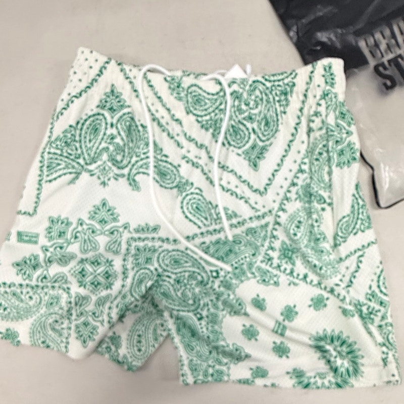 Bravest Studios Paisley Mesh Shorts Green