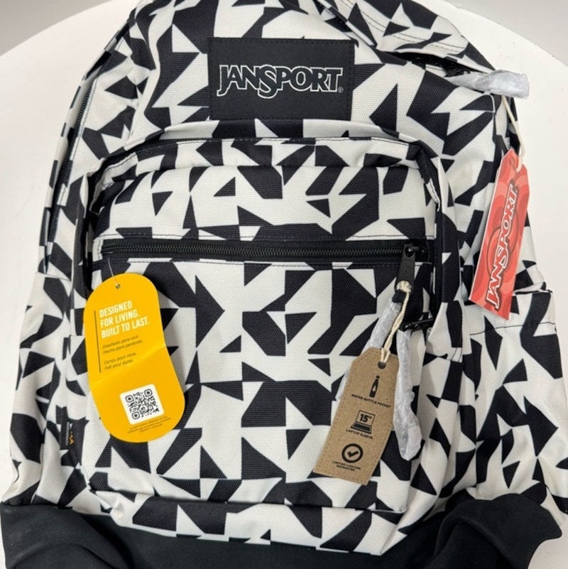 JanSport Right Pack Groovy Grids with water bottle pocket