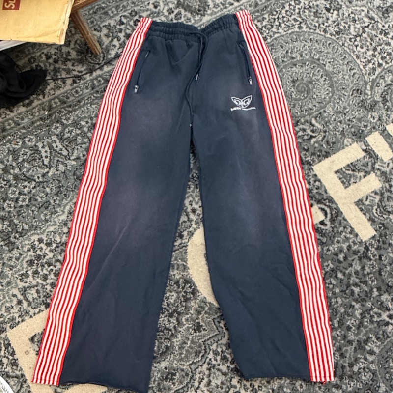 HMDD Track Pants Navy Red