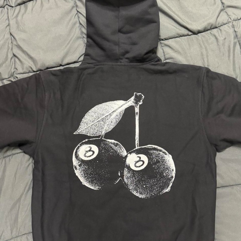 Stüssy 8-Ball Cherries Hoodie Black