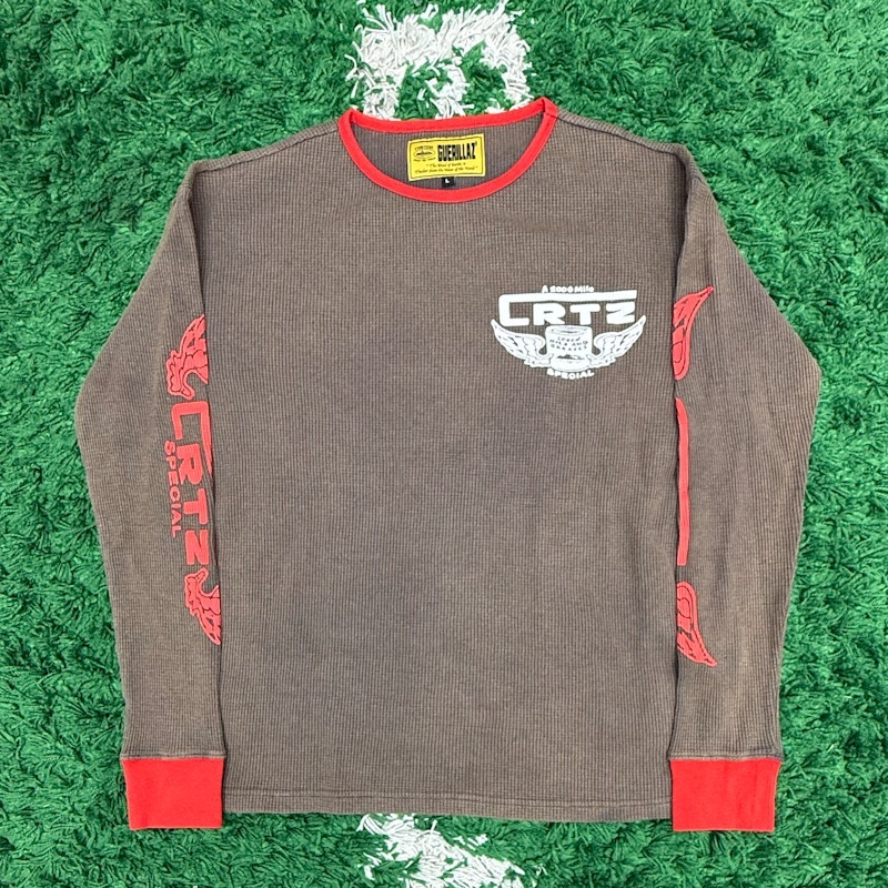 Corteiz Thermal Long Sleeve Shirt Brown