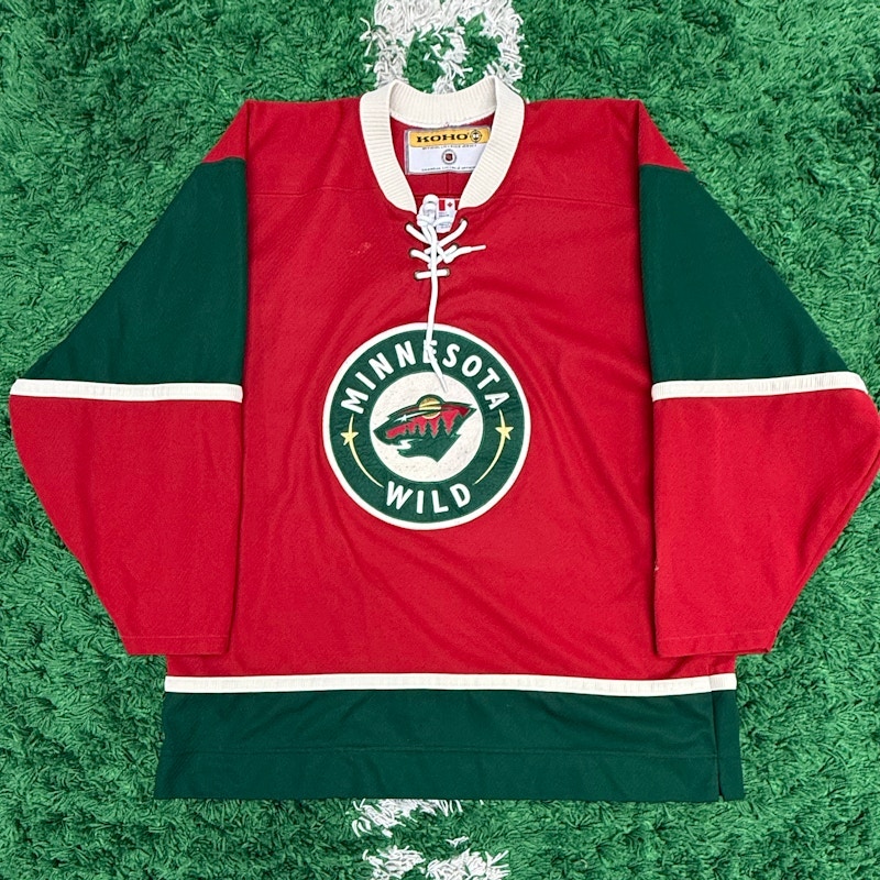 Koho Minnesota Wild Hockey Jersey Red Green