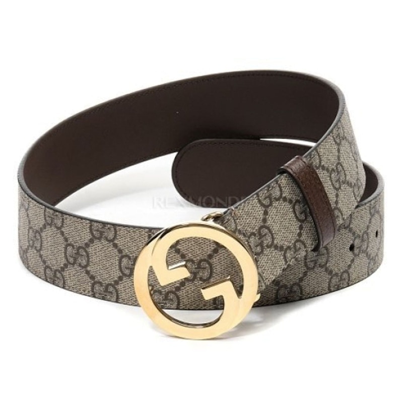 Gucci Interlocking G Supreme Belt Beige