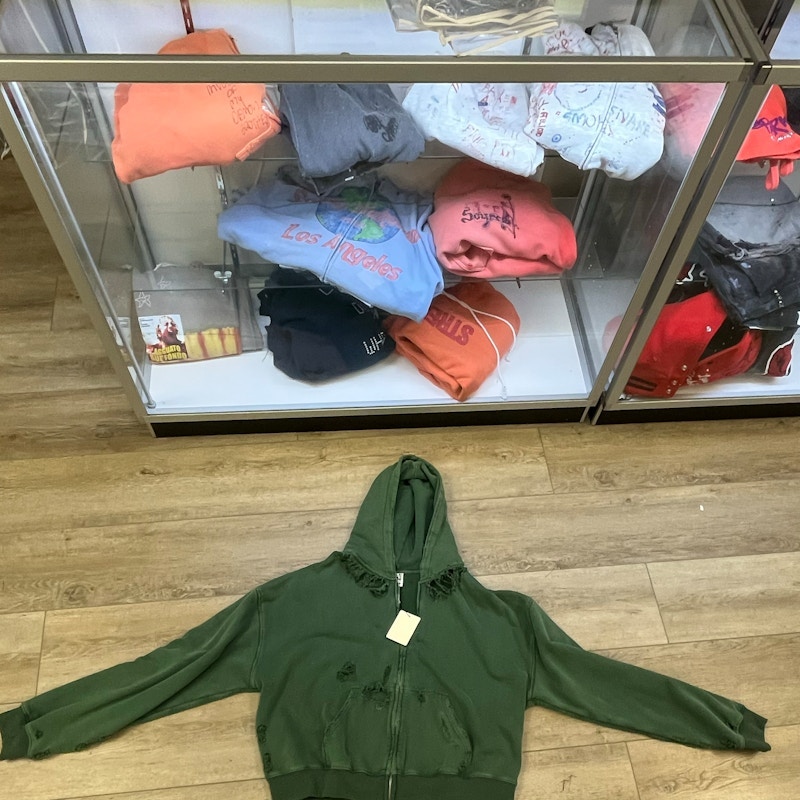 Vale USA Zip Up Hoodie Green