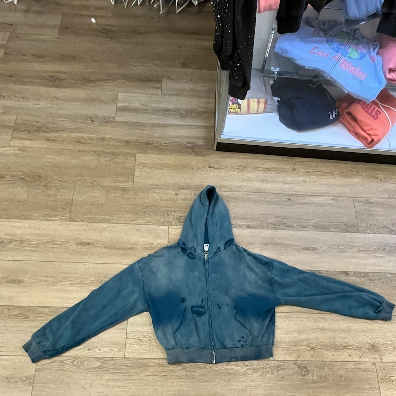 Vale Full Zip Hooded Sweatshirt Blue