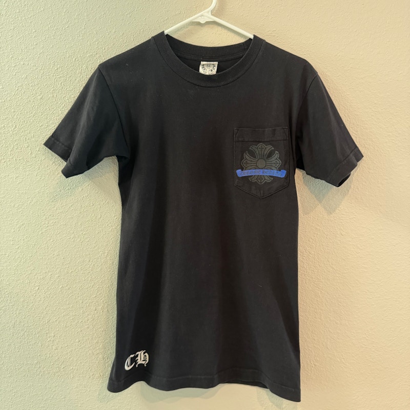Chrome Hearts Horseshoe Pocket T-Shirt Black Y2K Vintage