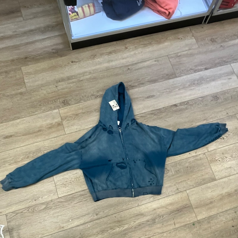 Vale Full Zip Hooded Sweatshirt Blue