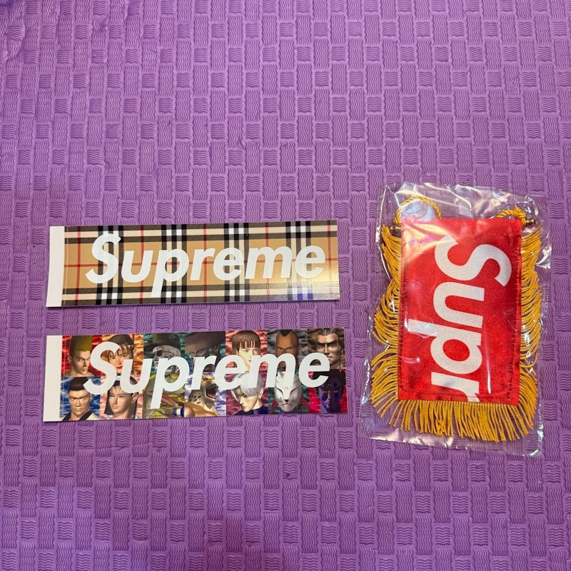 Supreme Collectibles Sticker and Pennant Set