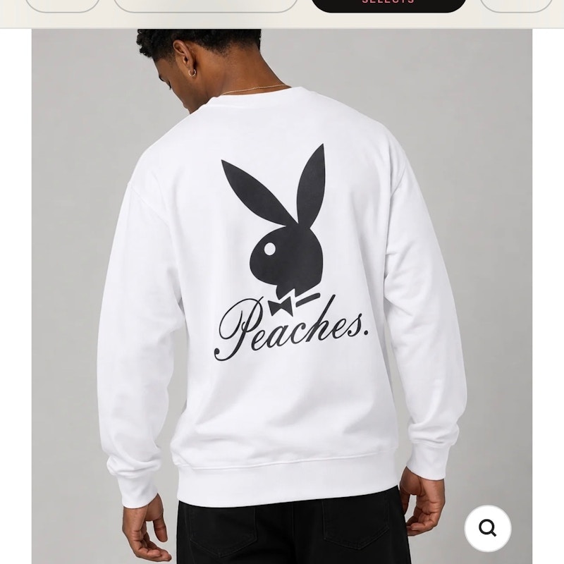 Playboy x Peaches Sweatshirt White