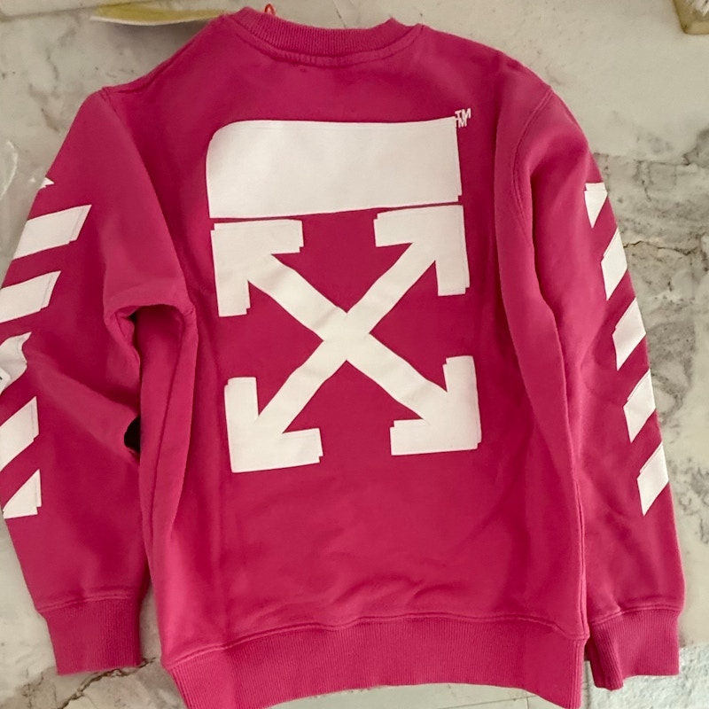 Off-White Arrows Crewneck Sweatshirt Pink