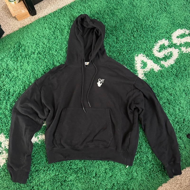 Off-White Caravaggio Painting Oversized Hoodie Black