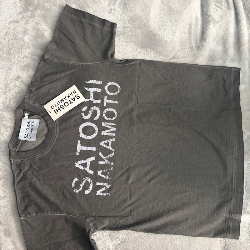 Satoshi Nakamoto T-Shirt Dark Gray