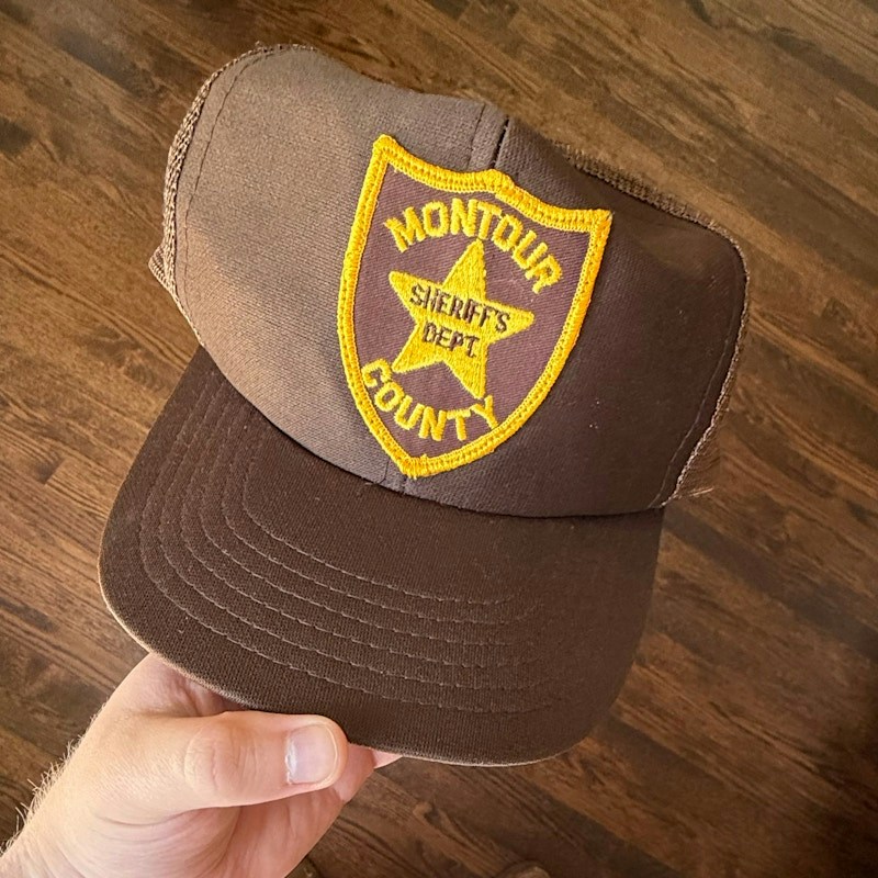 Universal Trucker Hat Montour County Sheriff's Dept Brown