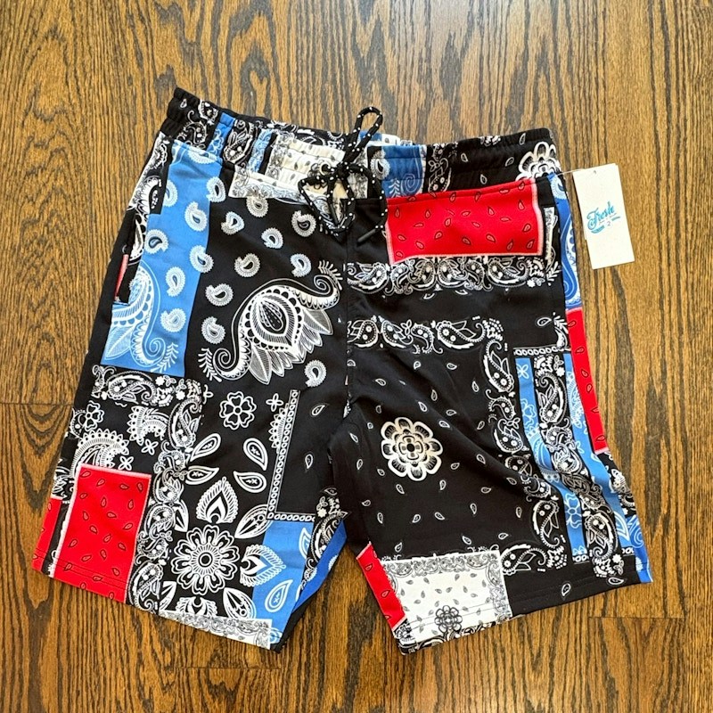 Fresh Prints of Bel-Air Paisley Print Shorts