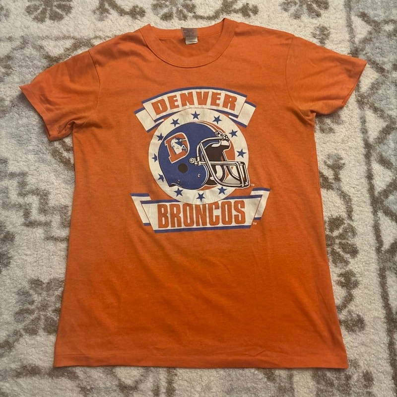 Vintage Denver Broncos T-Shirt Orange