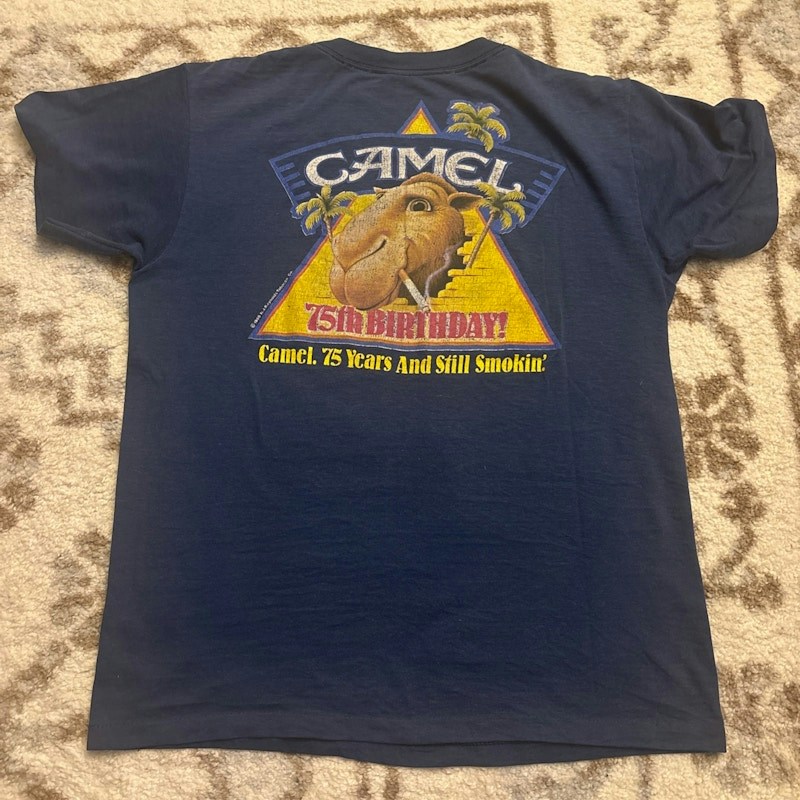 Vintage Camel T-Shirt Blue Single Stitch