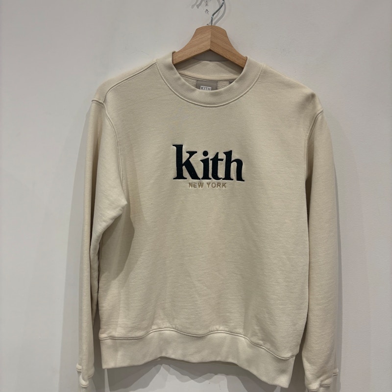 Kith New York Serif Crewneck Cream