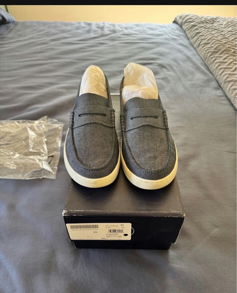 1901 Loafer Mschelan Navy Canvas