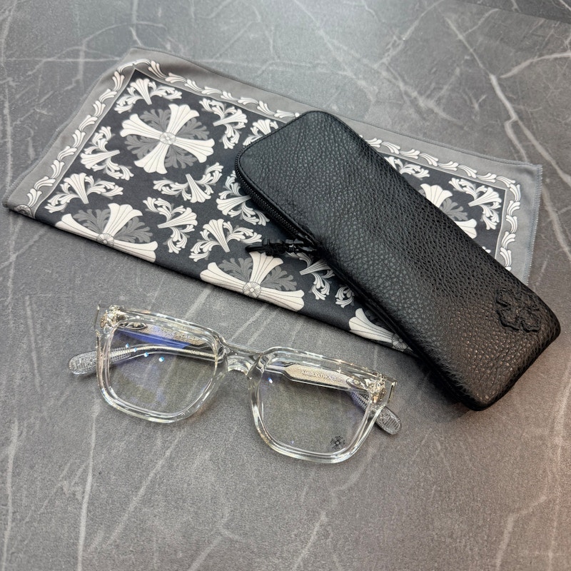 Chrome Hearts Ambidixtrous Clear Frame Glasses
