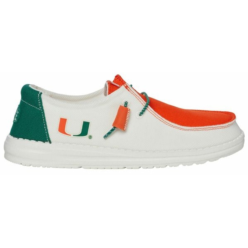 Hey Dude Wendy Miami Hurricanes Deep Green Orange (Women's)