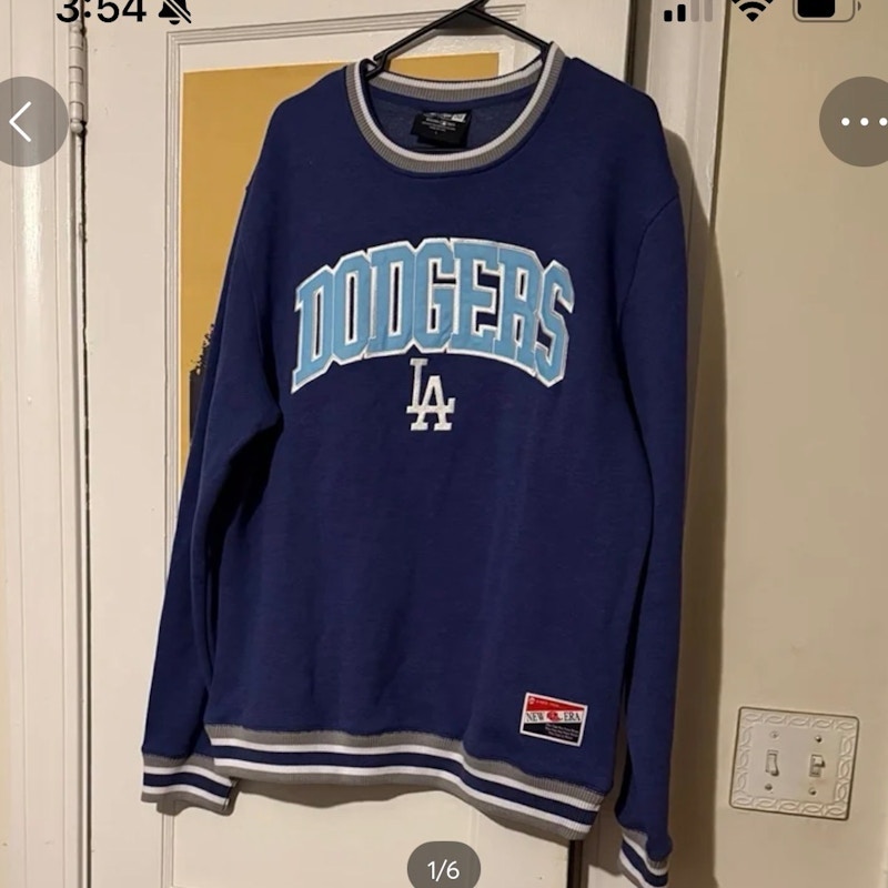 New Era Los Angeles Dodgers Crewneck Sweatshirt Blue