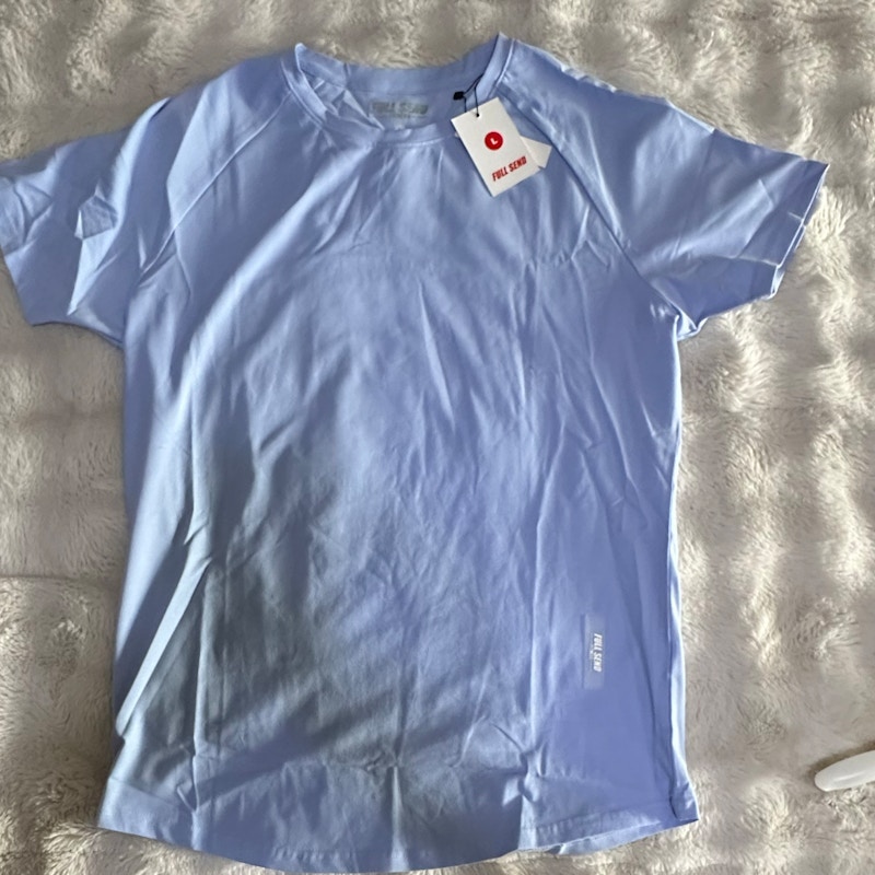 Full Send Fitness T-Shirt Light Blue