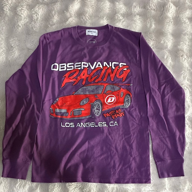 Melrose Place Observance Racing Long Sleeve T-Shirt Purple