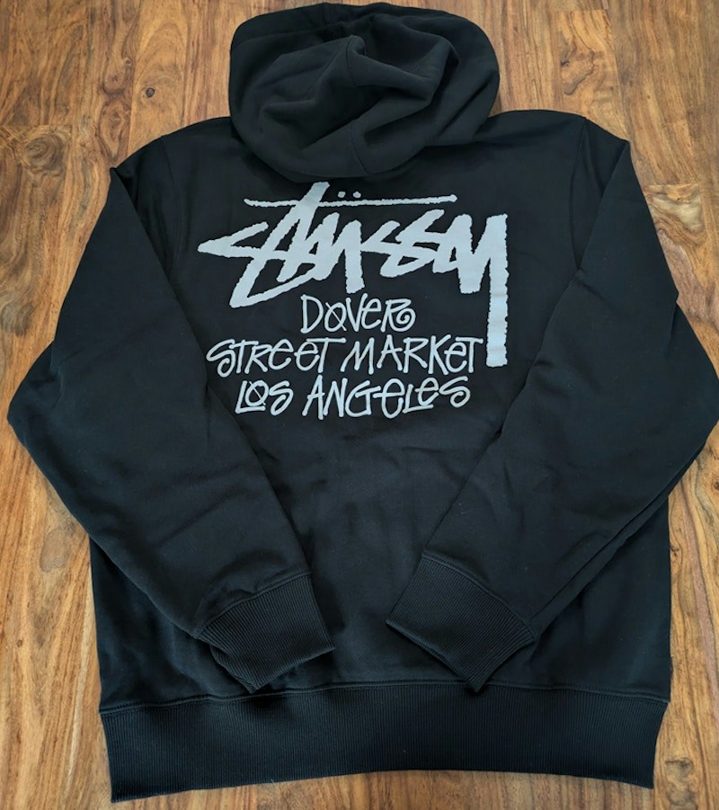 Stussy Dover Street Market Los Angeles Hooded Sweatshirt Black