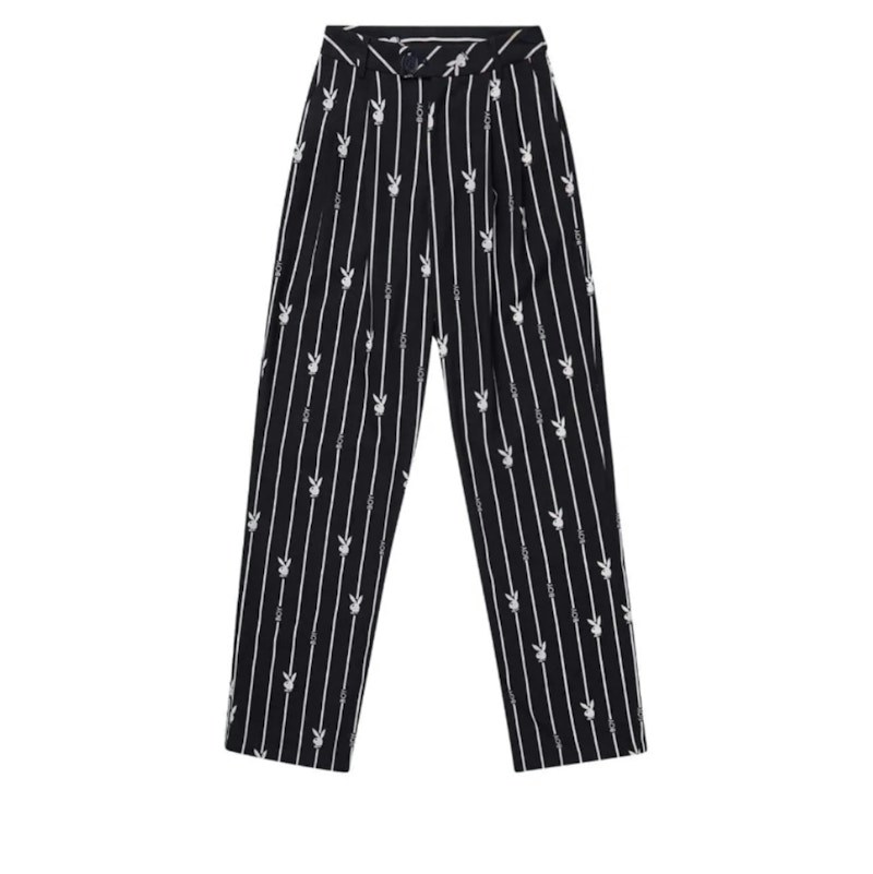 Boy London Playboy Collab Pinstripe Trousers