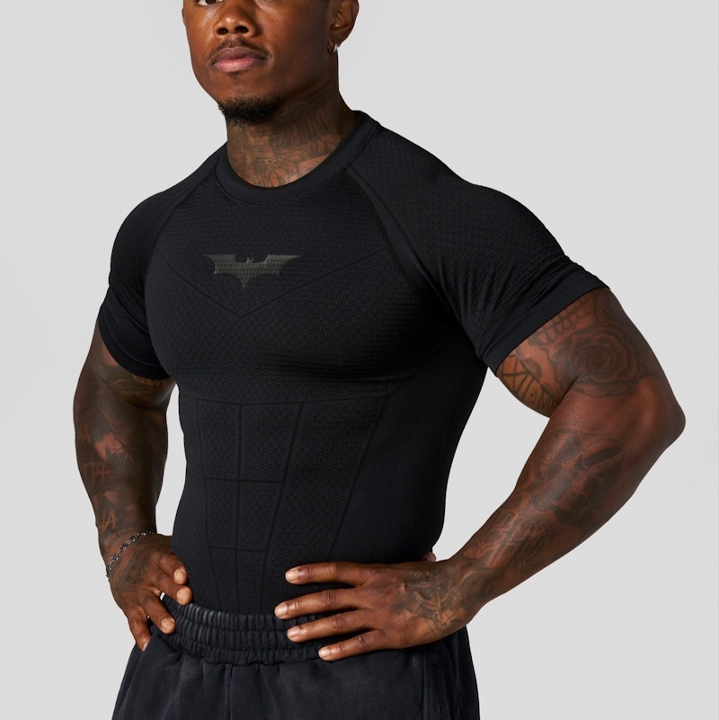 Batman Compression Short Sleeve Shirt Black