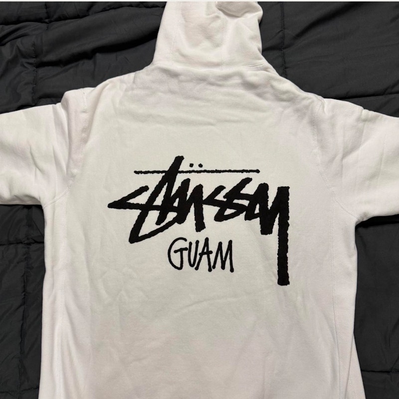 Stüssy Guam Hoodie White