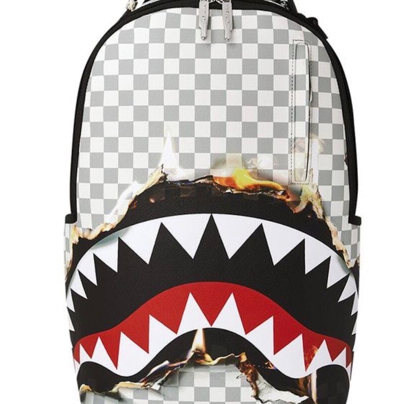 Sprayground Backpack Checkered Shark Mouth