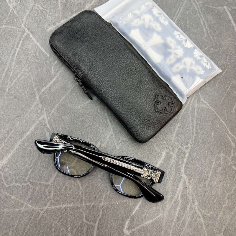 Chrome Hearts Cuntvoluted Clear Frame Glasses Black