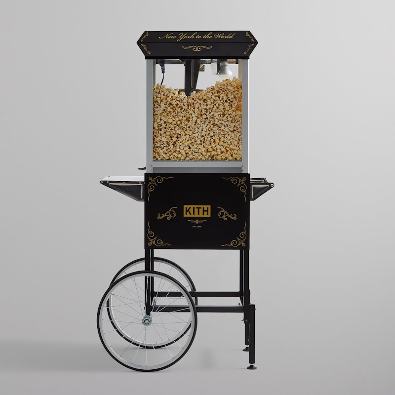 Kith Popcorn Machine with Cart Black