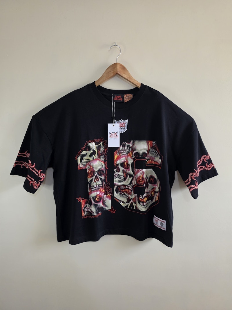 Lost Intricacy Skull Graphic T-Shirt Black