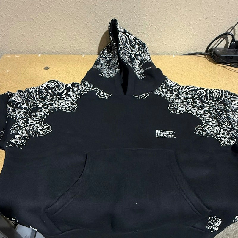 Bratva Studios Bandana Hoodie Black