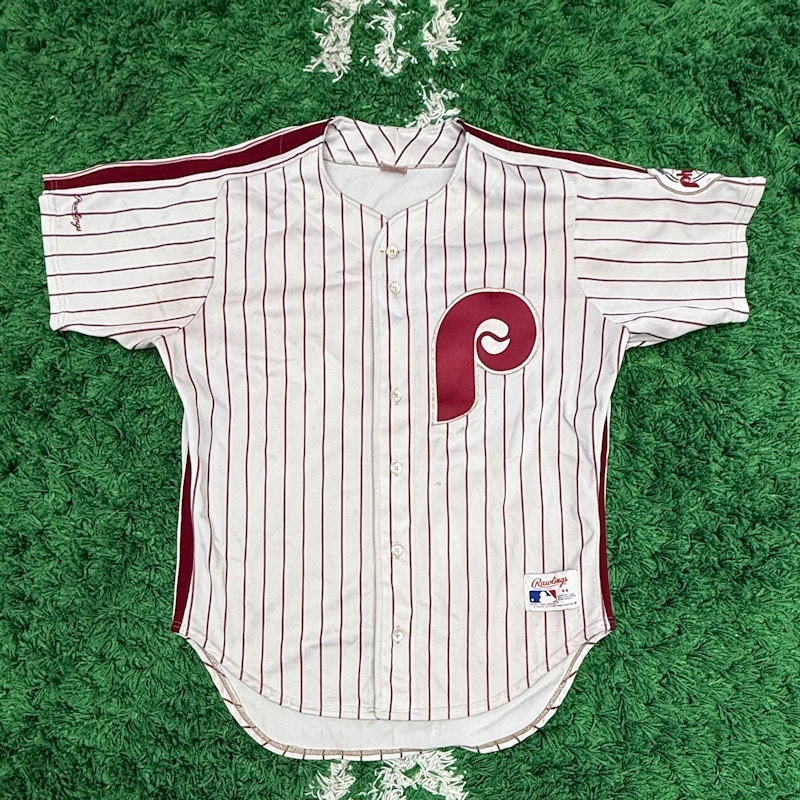 Rawlings Philadelphia Phillies MLB Baseball Jersey White Red