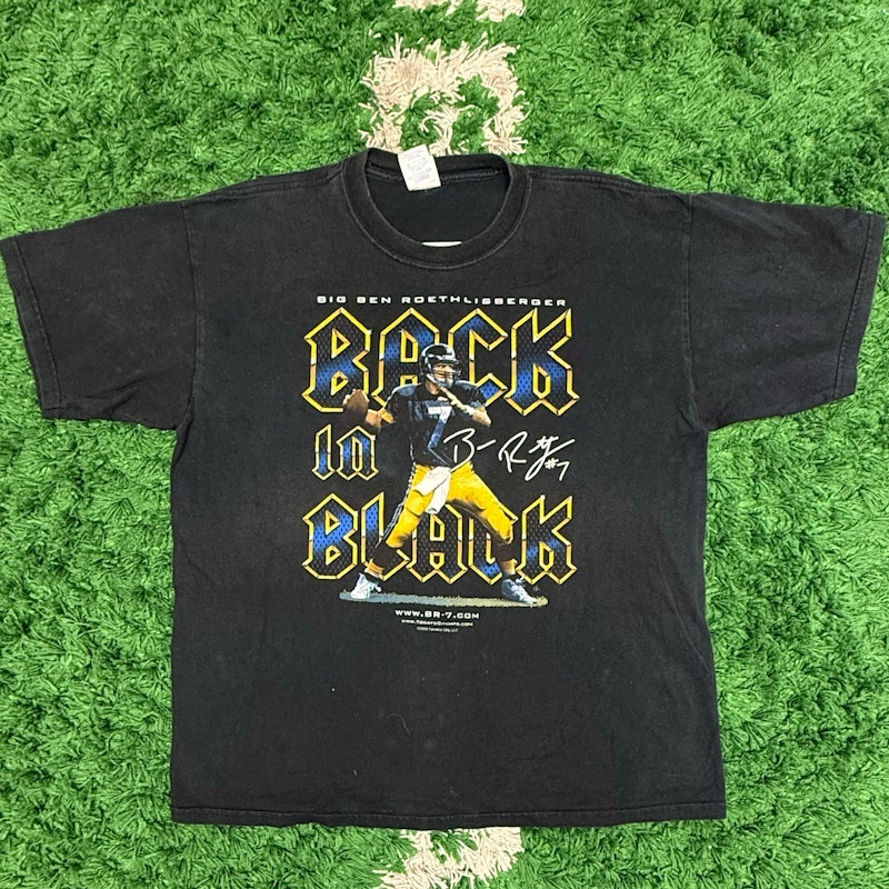 Ben Roethlisberger Back In Black T-Shirt Black