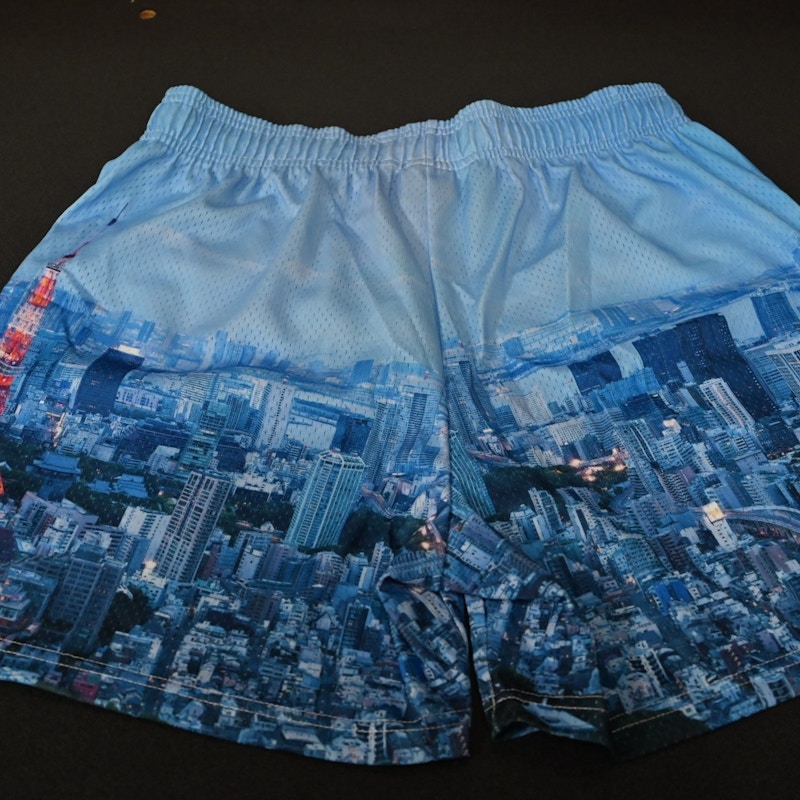 Bravest Studios Tokyo City Mesh Shorts Light Blue