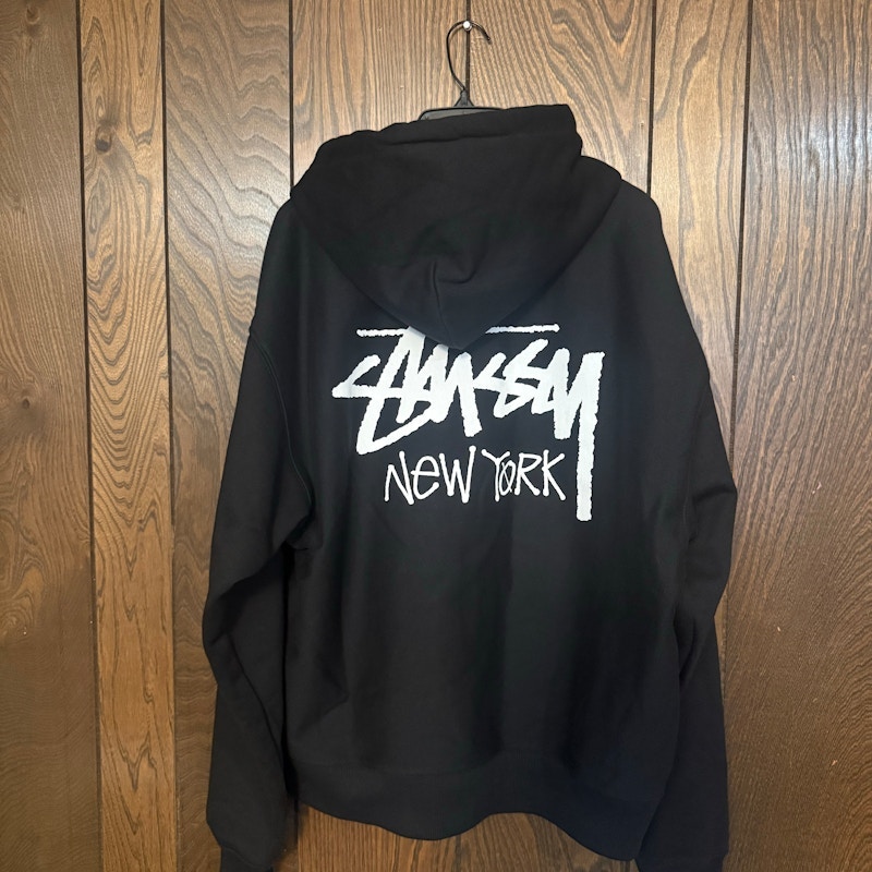 Stüssy New York Full Zip Hooded Sweatshirt Black