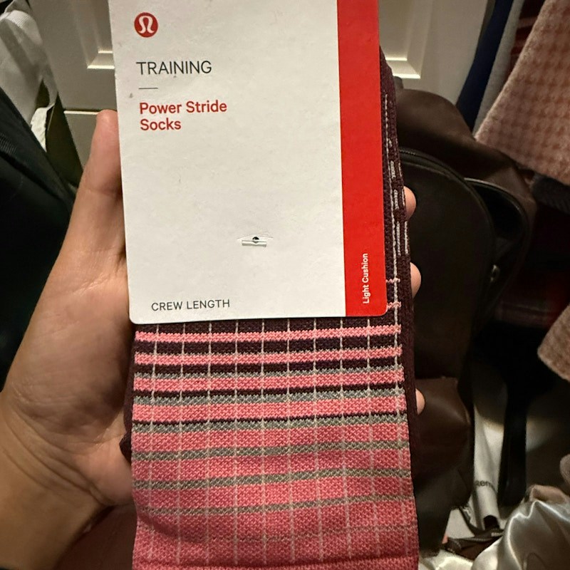 Lululemon Power Stride Crew Socks SAKP/STMI/GARN