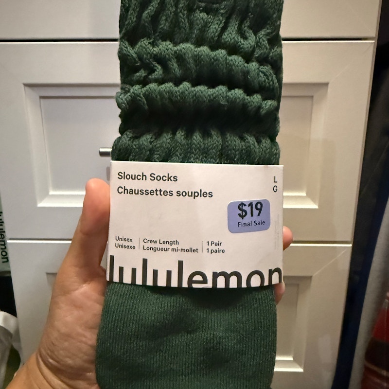Lululemon Slouch Socks Ivy Green