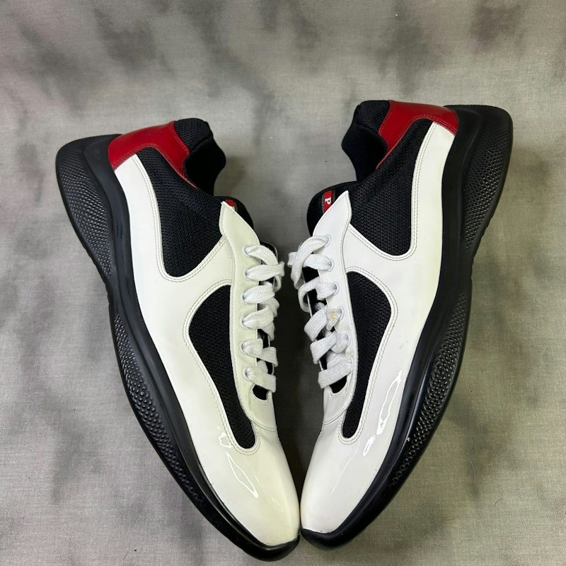 Prada America's Cup Sneaker Black White Red