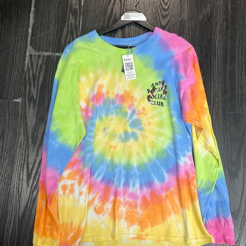 Anti Social Social Club Long Sleeve T-Shirt Tie Dye