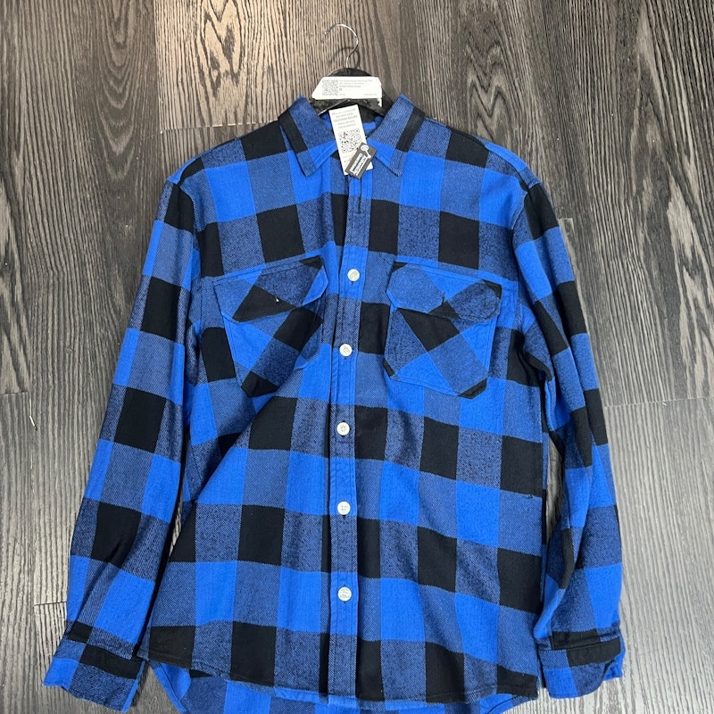 Anti Social Social Club Flannel Shirt Blue Black
