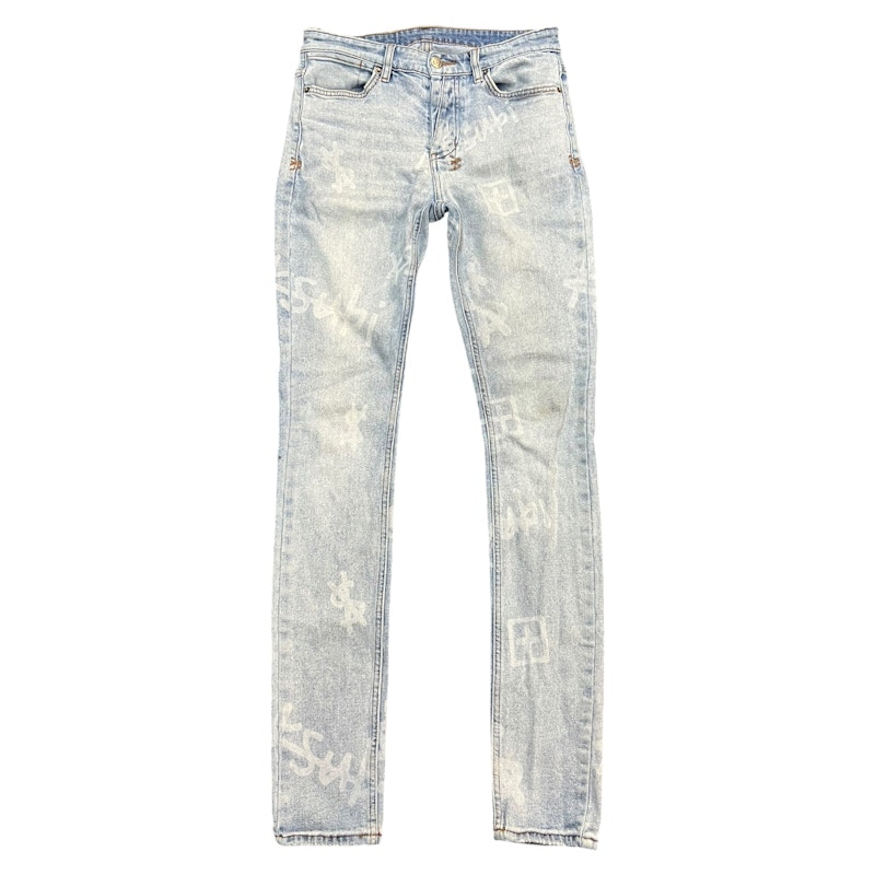 Ksubi All Over Print Blue Denim