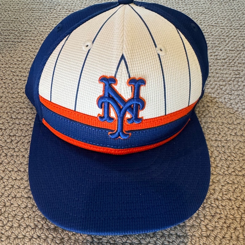 New York Mets Baseball Cap Blue Orange White
